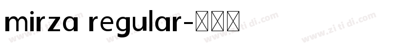mirza regular字体转换